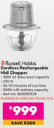 Russell Hobbs Cordless Rechargeable Midi Chopper