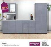 Rozen 3-Piece High Gloss Kitchen Unit
