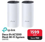 TP-Link Deco E4 AC1200 Mesh WiFi System-Each