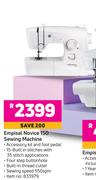 Empisal Novice 150 Sewing Machine