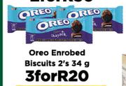 Oreo Enrobed Biscuits 2's x 34g-For 3 