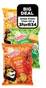 Simba Potato Chips-For 3 x 120g