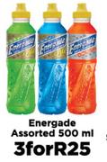 Energade Assorted-For 3 x 500ml