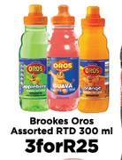 Brookes Oros Assorted RTD-For 3 x 300ml