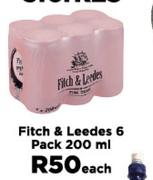 Fitch & Leedes 6 Pack-200ml Each