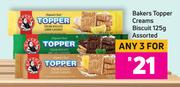 Bakers Topper Creams Biscuit Assorted-For Any 3 x 125g 