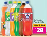 Soft Drinks Assorted-For Any 2 x 1.5Ltr