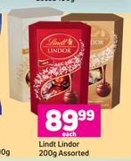 Lindt Lindor Assorted-200g Each
