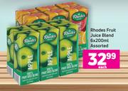 Rhodes Juice Blend Assorted-6 x 200ml Each