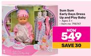 Sum Sum Early Days Dress Up And Play Baby (Ages 3+)-Each