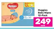 Huggies Baby Wipes-12's Pack