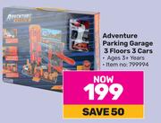 Adventure Parking Garage 3 Floors 3 Cars (Ages 3+)