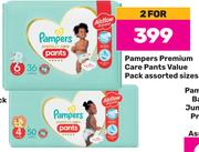 Pampers Premium Care Pants Value Pack (Assorted Sizes)-For 2