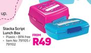 Stacka Script Lunch Box-Each