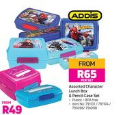 Assorted Character Lunch Box & Pencil Case Set-Per Set