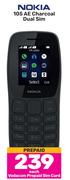 Nokia 105 AE Charcoal Dual Sim-Each