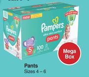 Pampers Ultra Skin Comfort Pants Mega Box Sizes 4-6-Per Pack