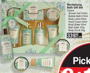 Nature Nourishment Sweet Pea & Sagemint Revitalising Bath Gift Set (7 Piece)-Per Set