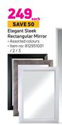 Elegant Sleek Rectangualr Mirror-Each