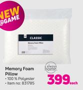 Always Home Memory Foam Pillow-Each
