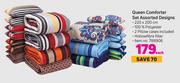 Queen Comforter Set Assorted Designs-Each