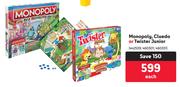 Monopoly, Cluedo Or Twister Junior-Each