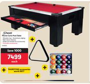 Shoot Monte Carlo Pool Table + Thurstons Accessories-Each