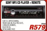 Sony MP3 CD Player Plus Remote