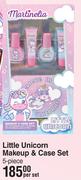 Martinelia Little Unicorn Makeup & Case Set 5 Piece-Per Set