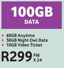 Vodacom Red Hot Dealz-100GB Data