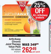 ArthrAway Chronic Joint Therapy Value Pack 180 Tablets-Per Pack