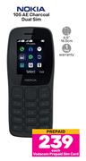 Nokia 105 AE Charcoal Dual Sim-Each