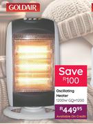Goldair Oscillating Heater 1200W GQH1200