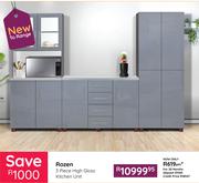 Rozen 3 Piece High Gloss Kitchen Unit