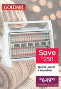 Goldair Quartz Heater + Humidifier