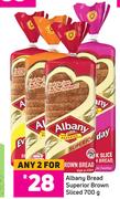 Albany Bread Superior Brown Sliced-For Any 2 x 700g