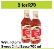 Wellington's Sweet Chilli Sauce -For 2 x 700ml