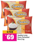 Spekko Long Grain Parboiled Rice-For 3 x 2 Kg