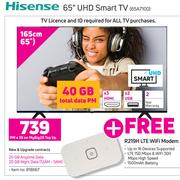 Hisense 65" UHD Smart TV 65A7100-On My Gig 20 Top Up (36 Month)