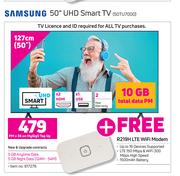 Samsung 50" UHD Smart TV 50TU7000-On My Gig 5 Top Up (36 Month)