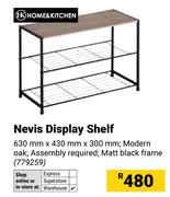 Home & Kitchen Nevis Display Shelf-630mm x 430mm x 300mm