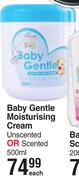 Portia M Baby Gentle Moisturising Cream Unscented Or Scented-500ml Each