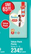 Pampers Value Pack Pants Sizes 3-6-Per Pack