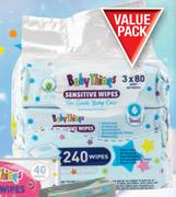 Baby Things Value Pack Wipes Fresh Or Sensitive-3 x 80 Wipes