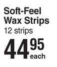 Mandy's Soft Feel Wax Strips-12 Strips Each