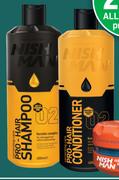 Nish Man Pro Hair Shampoo Or Conditioner-400ml Each