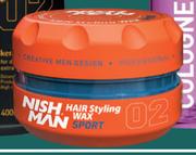 Nish Man Hair Styling Wax Assorted-100ml 