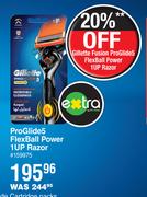 Gillette Proglide5 Flexball Power 1Up Razor