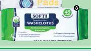 Softi Premium Disposable Washcloths 48 Wipes