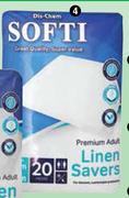 Softi Premium Adult Linen Savers 20 Pack